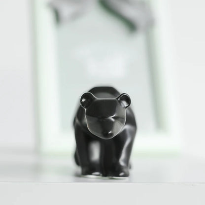 Nordic Ceramic Bear Figurine Home Decor Items Home Office Cabinet Decor Animal Sculptures & Figurines Aesthetic Room Decoration