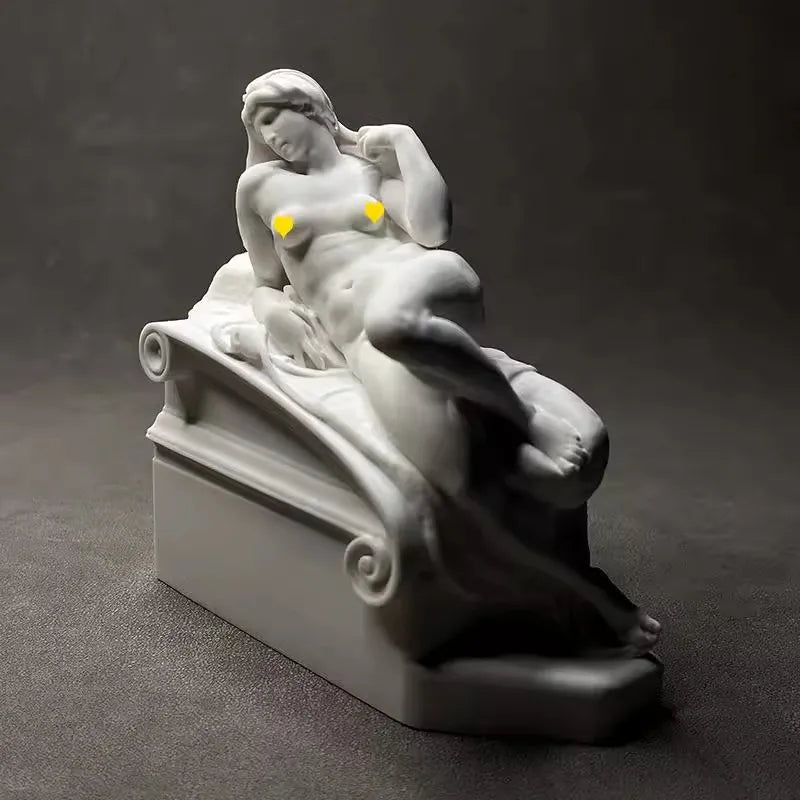 Art Figure Sculpture Plaster Statue Desktop Decorativemodern Home Luxury Decoration Elegant Room Ornament Decor Hogar Accesorios