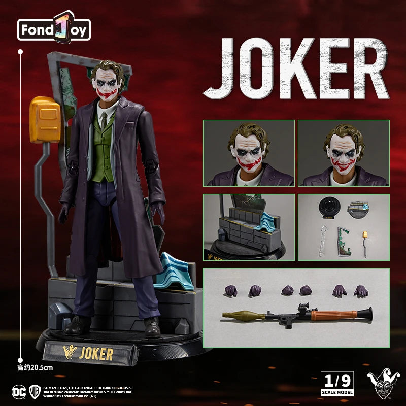 FondJoy Original DC 1/9 Justice League Superman Batman Joker Harley Quinn Wonder Woman Victor Stone Aquaman Action Figures Gift