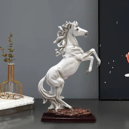 Horse Figurine for Home Display, Large Resin Animal Sculpture, Decorative Piece for Table Or Shelf