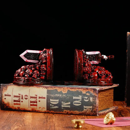 Berserk Bookends Furious Bookends Dragon Slayer Resin Artwork Decorative Craft Home Desktop Ornament Decora Bookshelf Study E6Z3