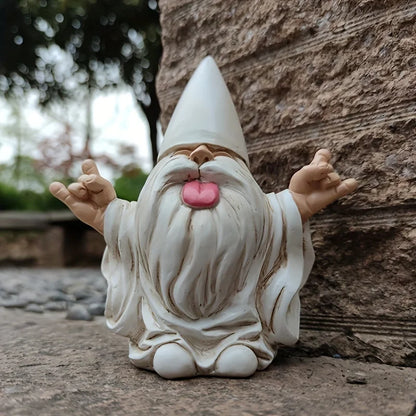 1 Stück Rocker-Gnome-Gartenstatuen werden Ihren Feengarten rocken und Gartenzwerge-Statuen im Freien, Gartenzwerg-Statue, Gartendekoration