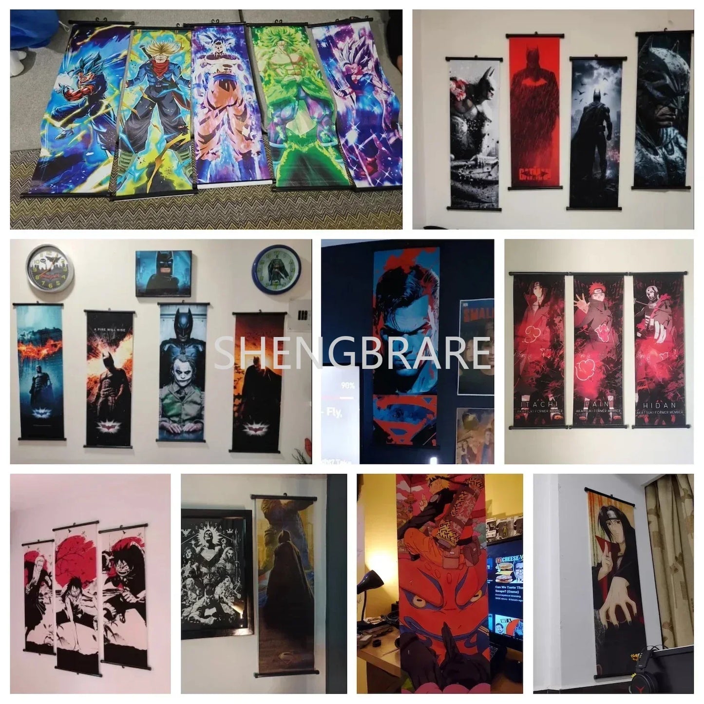 Marvel The Avengers Movie Loki Hanging Scroll Poster Artwork Home Decoration Decor Avengers Wallpaper Canvas Painting Print Gift