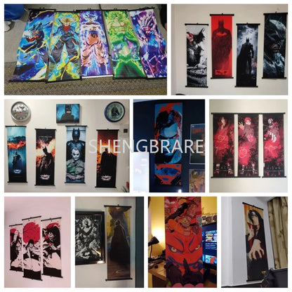 Marvel The Avengers Movie Loki Hanging Scroll Poster Artwork Home Decoration Decor Avengers Wallpaper Canvas Painting Print Gift