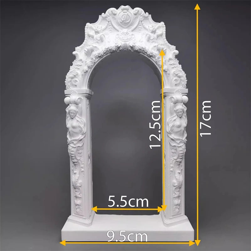 Rococo Style Goddess Door Cave Plaster Drawing Set Structure Art Architecture Sculpture Ornament Room Living Room Desktop Decor