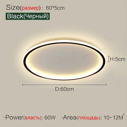 Ultrathin LED Ceiling Lamp Living Room Ceiling Light with Remote Control Modern Bedroom Dining Room Home Decor Lighting Fixture