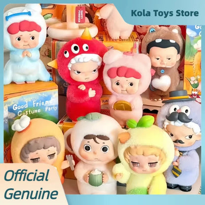 Genuine Heyone Good Friends Gostume Party Series Blind Box Cute Flocking Anime Figure Doll Collection Mystery Box Gifts