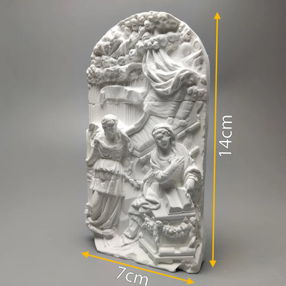 Nordic Retro Relief Art Ornaments Plaster Figure Desktop Decor Statue Modern Sculpture Decoration  Living Room Table Figurines