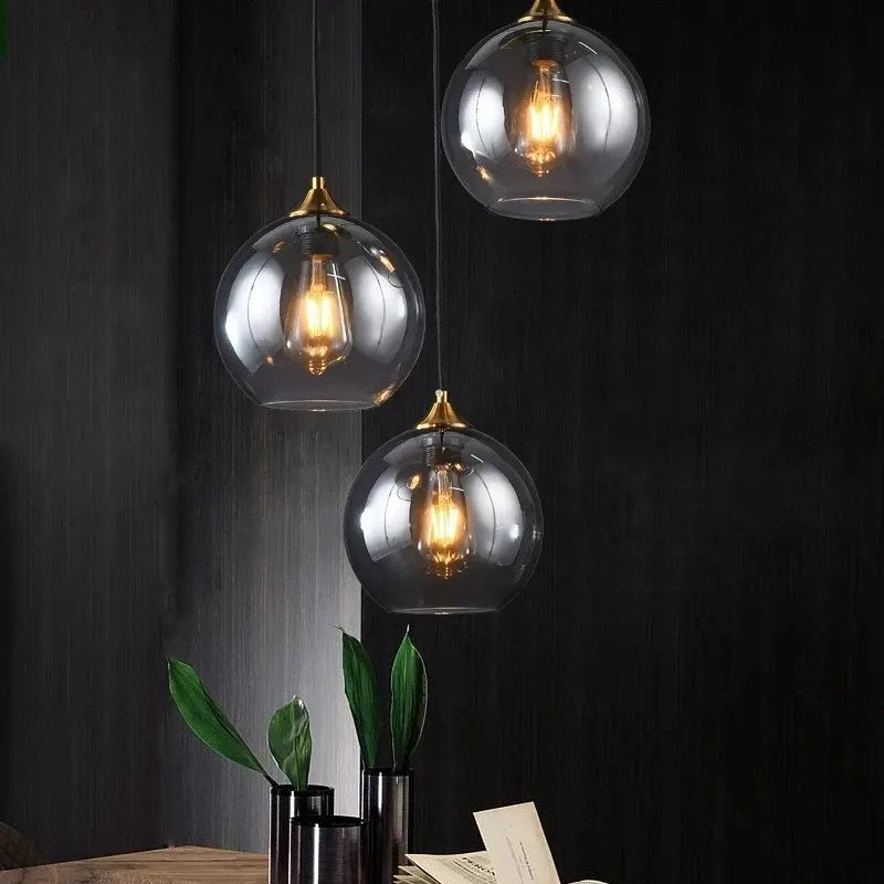 Nordic Moderne Led Anhänger Lampe Restaurant Bar Glas Anhänger Lichter für Wohnzimmer Wohnkultur Schlafzimmer Nacht Leuchten