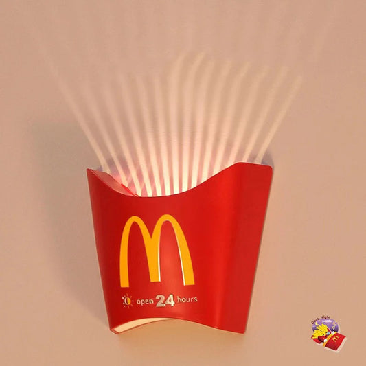 McDonald French fries LED Creative Lamp Figure Bedroom Wireless Atmosphere Light Home Decor USB Charging Night Lamp Kids Gifts