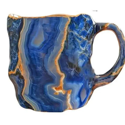 Hot Natural Resin Mineral Crystal Coffee Cups Colorful Large-Capacity Agate Crystal Cups Household Necessities