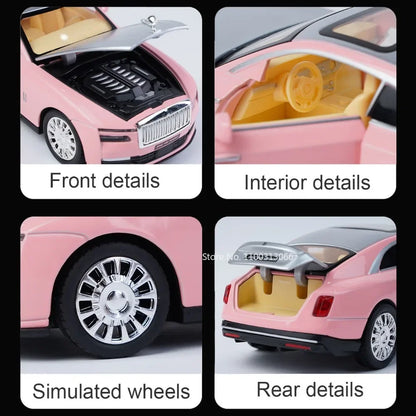 1:32 Rolls-Royce Spectre Phantom Alloy Cars Model Toys Diecast Metal Models Toy Vehicle with Pull Back Vehicle for Children Gift