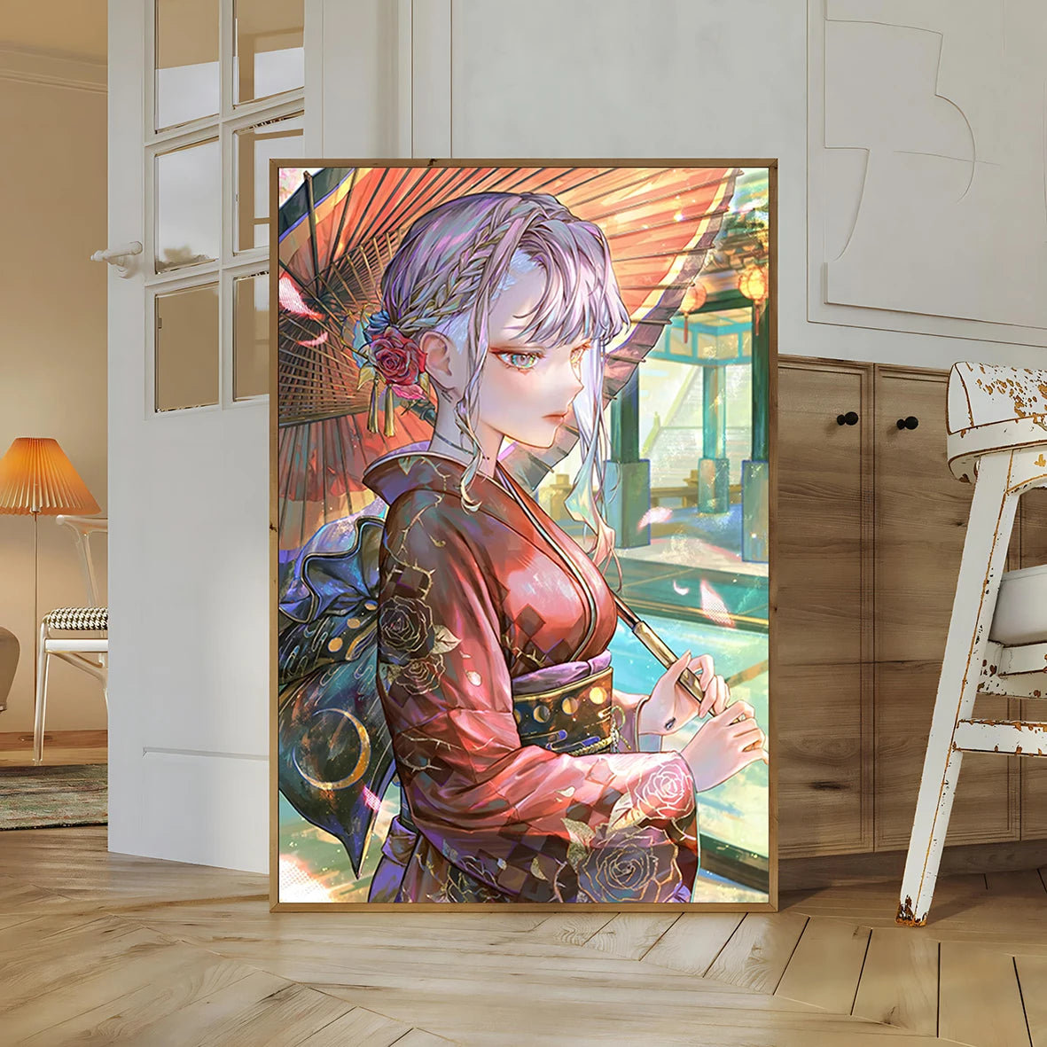 Cyberpunk Self-adhesive Poster Anime Movie Wallpaper Figures Wall Art Bedroom HD Decor Gift Home Decoration Painting Pictures