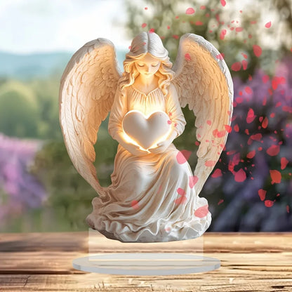 2D Flat Bohemian Angel Small Ornament/acrylic Tabletop Decoration/suitable for Bedroom, Living Room, Office and Window Display