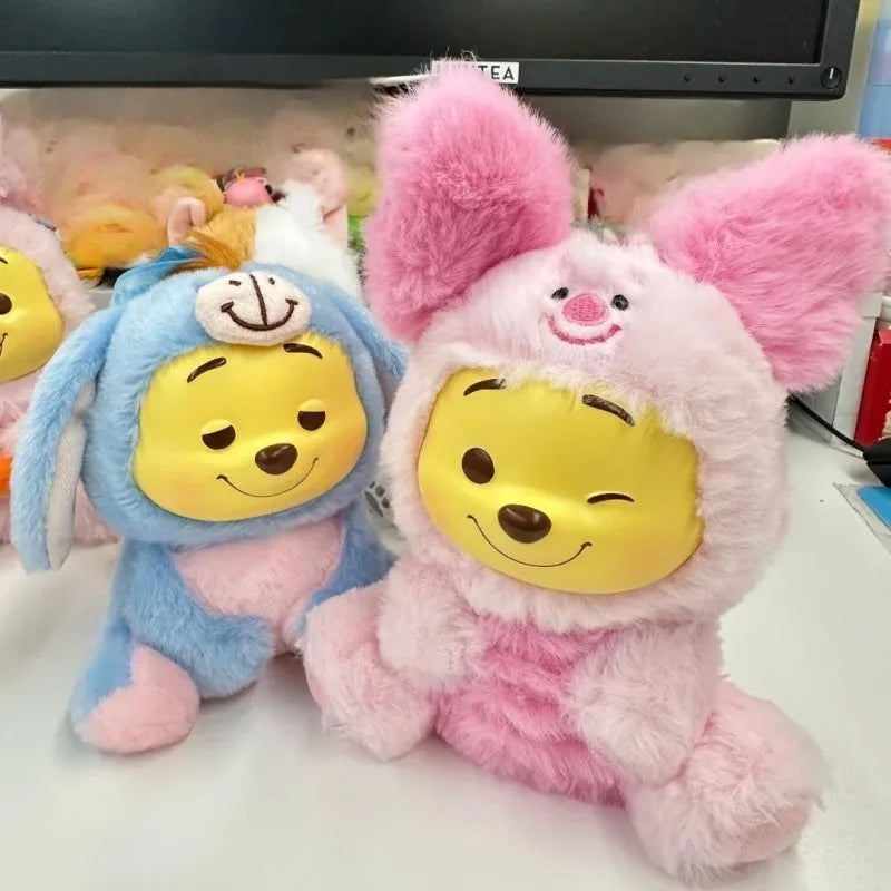 Disney Winnie the Pooh Naughty Party Vinyl Plush Blind Box Pooh Bear Bag Pendant Mystery Box Surprise Toy Cute Doll Decor Gifts