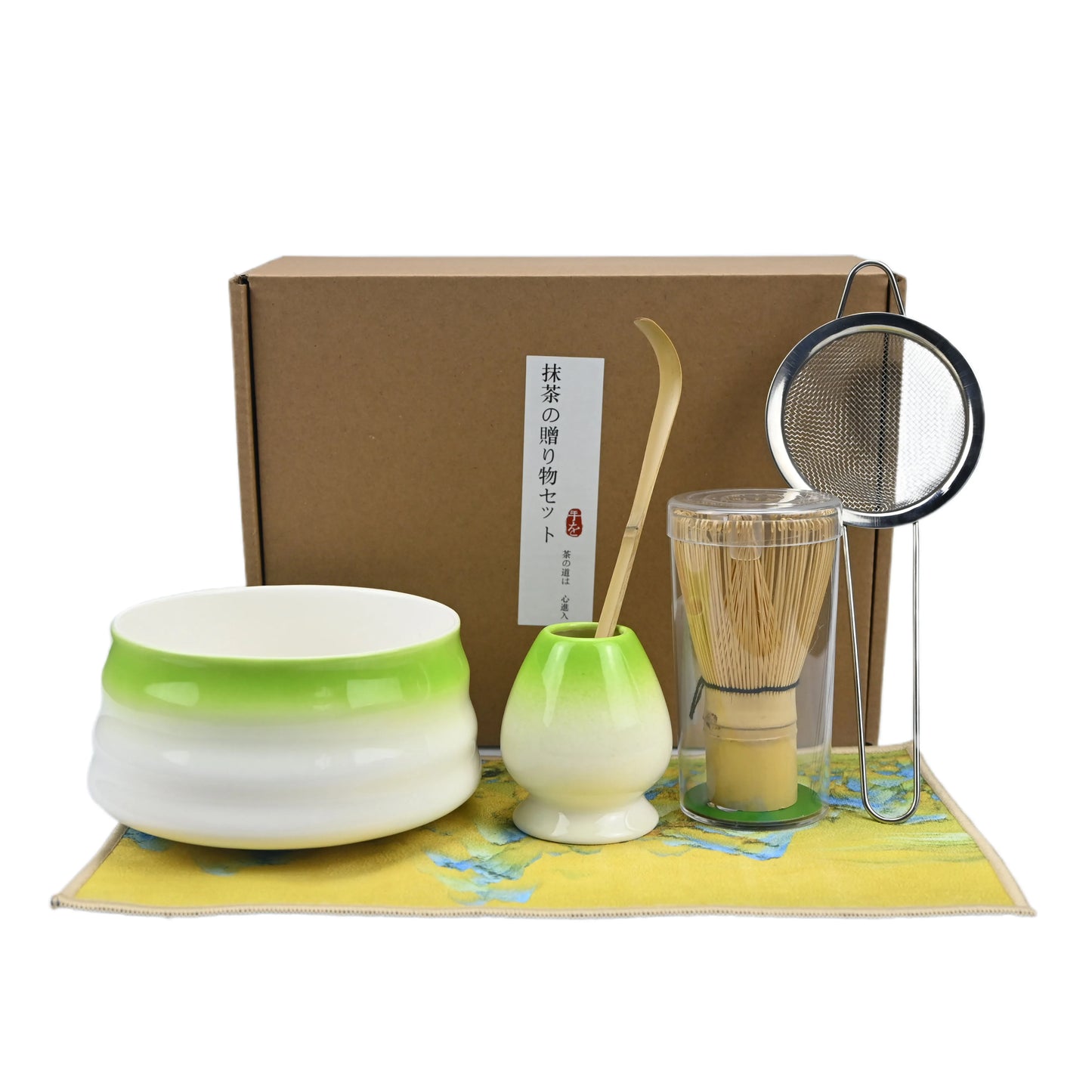 6pcs/set Japanese Style Matcha Tea Set With Tool Rack, Including Bowl, Whisk, Spoon, Great Gift For Ceremony, Traditional Japane