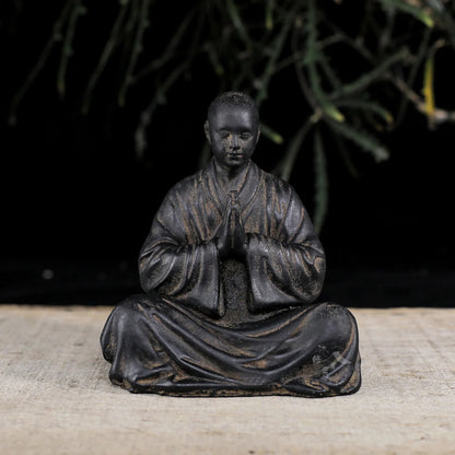 Zen Monk Buddha Ornaments Desktop Decorations Creative Small Ornament Buddha Figure Home Decoration Crafts Art Decor Sculpture