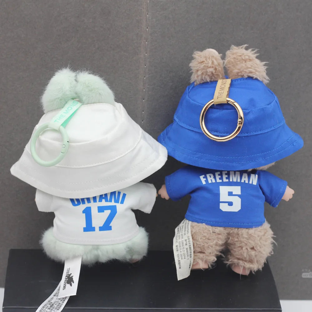 Labubu Doll Clothes 15/17cm Labubu Clothes Sitting Party Number 17 Baseball Clothes Children'S Diy Doll Accessories Gift