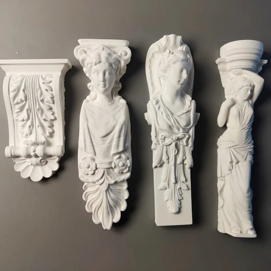 Roman Column Art Gypsum Portrait Sketch Statue Ornaments Plaster Figure Desktop Decor Modern Decoration Living Room Home Luxury