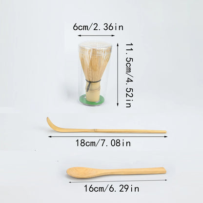 3PCS  Bamboo Whisk Tea spoon Matcha Whisk Tea Spoon And Scoop Tea-making Tools