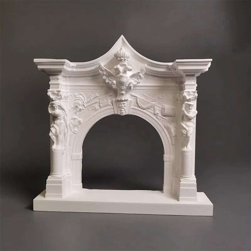 Baroque Fourth Door Relief Plaster Decorative Artworks Home Decoration Photo Props Office Desk Decoration Ornaments Craft Statue