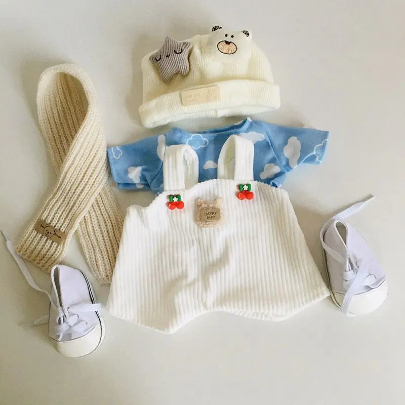 30cm Doll Lina Doll Clothes Plush Toy Set Teddy Bear Kawaii Anime Accessories Dress Up Cute Cartoon Friends Holiday Gift