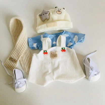 30cm Doll Lina Doll Clothes Plush Toy Set Teddy Bear Kawaii Anime Accessories Dress Up Cute Cartoon Friends Holiday Gift