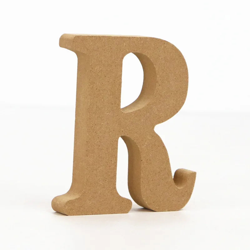 Wooden English Letters And Numbers Ornaments Wooden Crafts Diy Creative Decorative Home Decorations Personalised Name Design