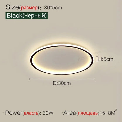 Ultrathin LED Ceiling Lamp Living Room Ceiling Light with Remote Control Modern Bedroom Dining Room Home Decor Lighting Fixture