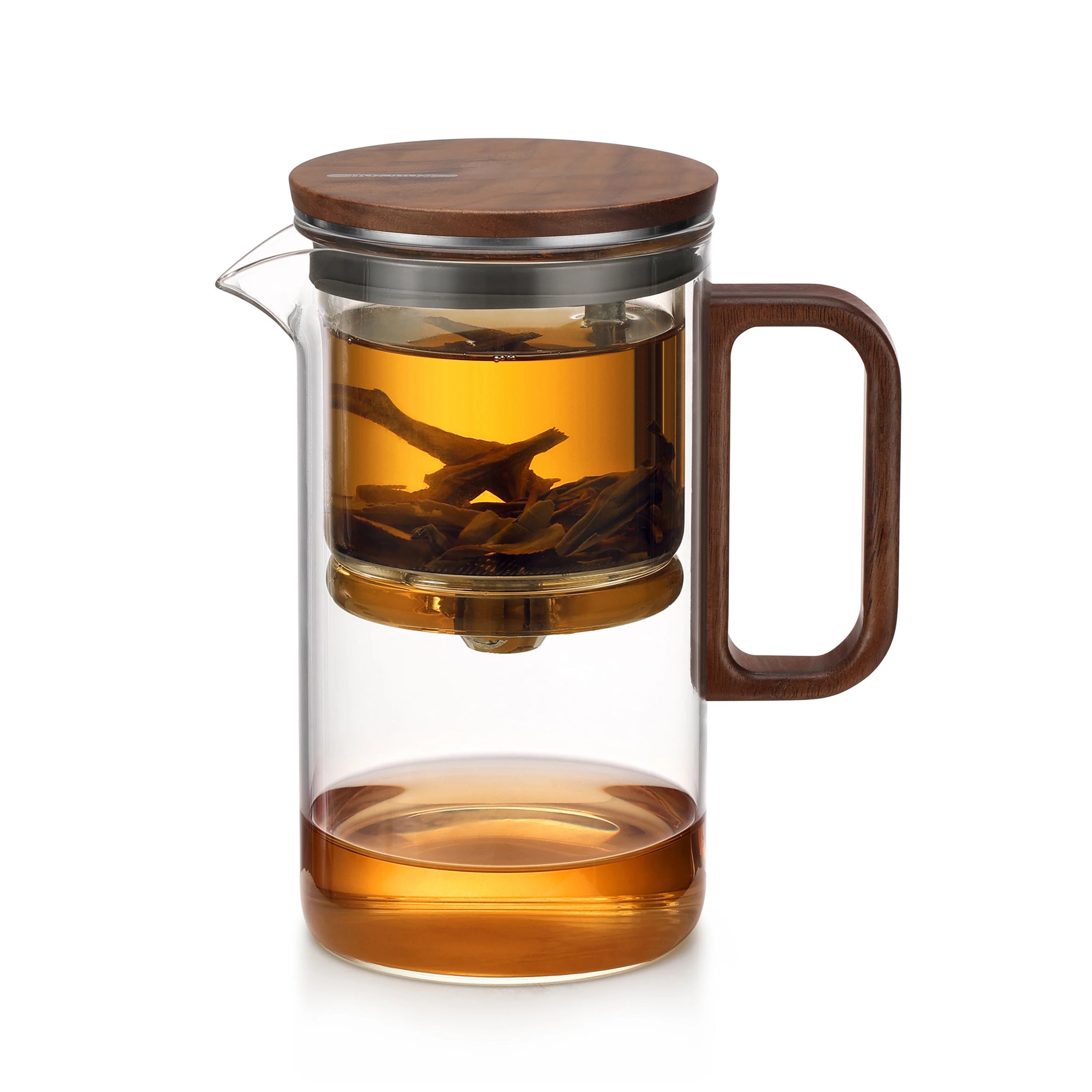SAMADOYO elegant cup insulation separation bubble teapot heat-resistant glass teapot simple filter tea cup 500ml