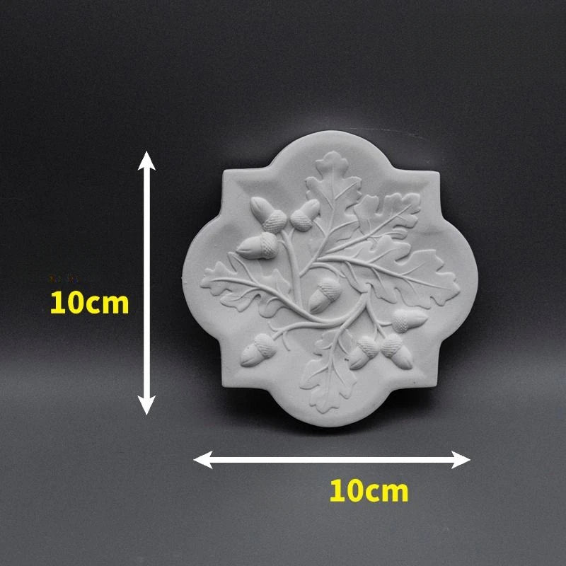 Gypsum Three-Dimensional Relief Hanging Picture Frame Picture Heart Porch Home Decoration Luxury Art Figurine Decor Ornament