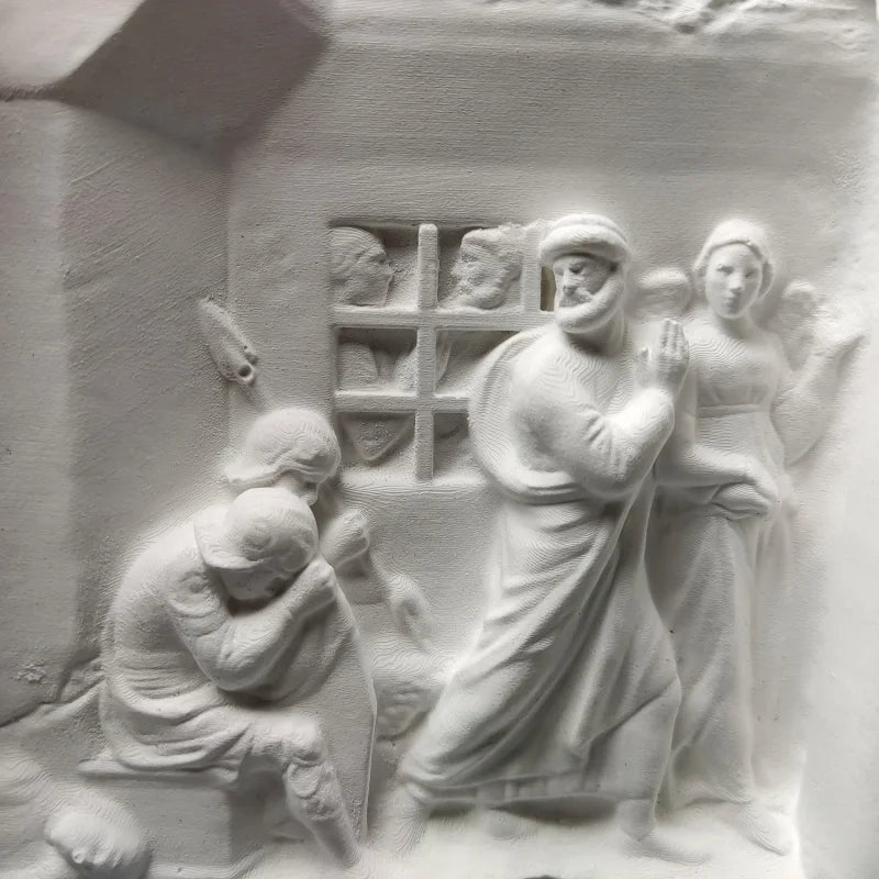 Nordic Art Retro Relief Ornaments Plaster Figure Sculpture Decoration Ornaments Art Home Luxury  Modern Living Room Figurines