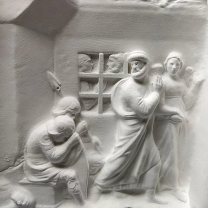 Nordic Art Retro Relief Ornaments Plaster Figure Sculpture Decoration Ornaments Art Home Luxury  Modern Living Room Figurines