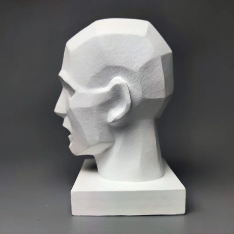 Portrait Model Teaching Aids Sketch Plaster Figure Sculpture Art Ornaments Interior Art Living Room Figurines Desktop Decor Gift