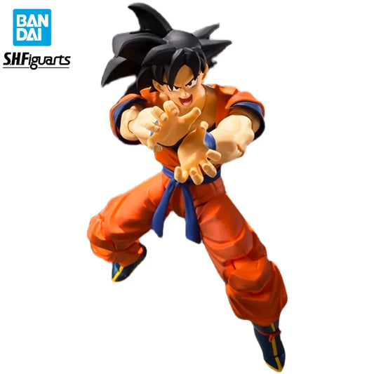 Original BANDAI S.H.Figuarts Goku Kakarotto Dragon Ball Anime Figure Toys Genuine SHF Super Saiyan Moveable Action Figurine Gift