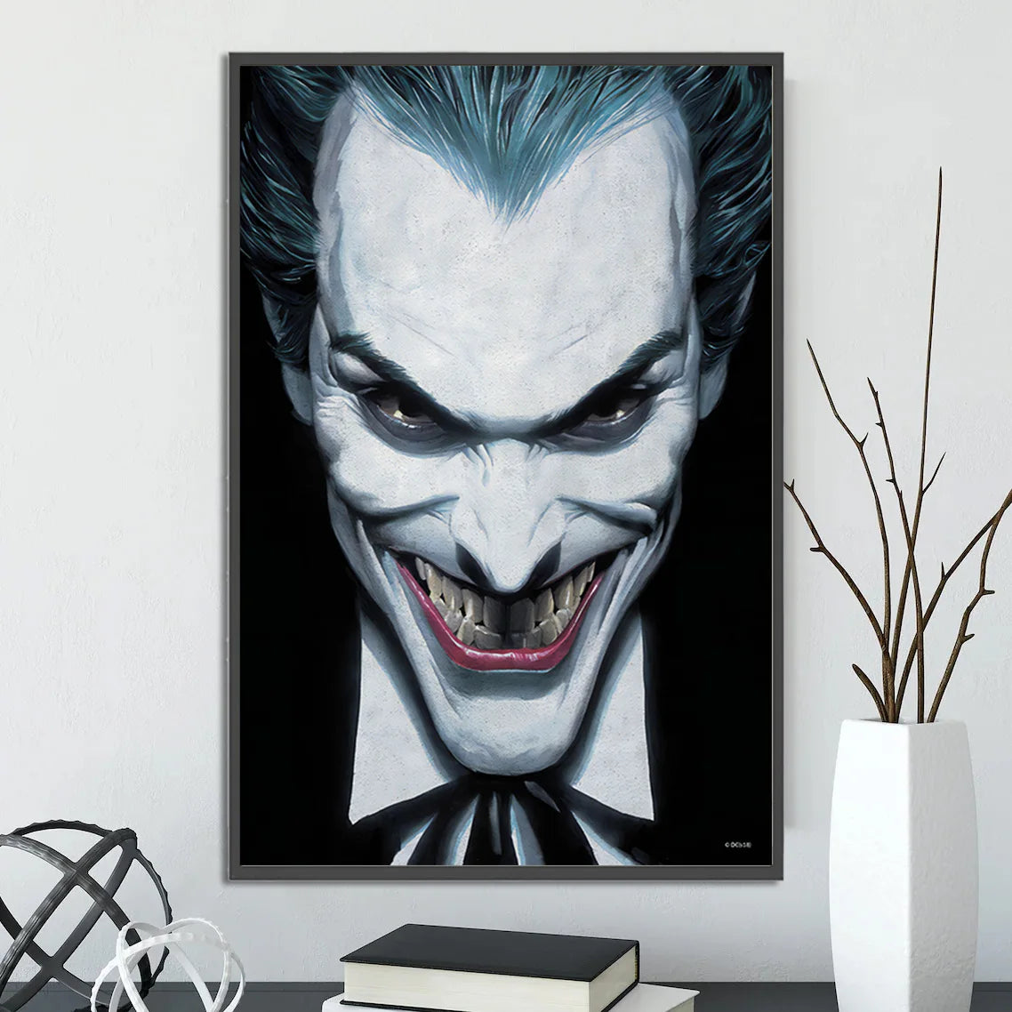 DC Heroes Ross Edition Superman Self-adhesive Poster Movie Wallpaper Figures Home Decoration Painting Wall Art Bedroom Cartoons