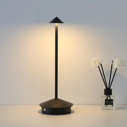 Lampe de Table Rechargeable LED capteur tactile veilleuse de bureau lampe de lecture sans fil pour Restaurant hôtel Bar chambre lampe de bureau
