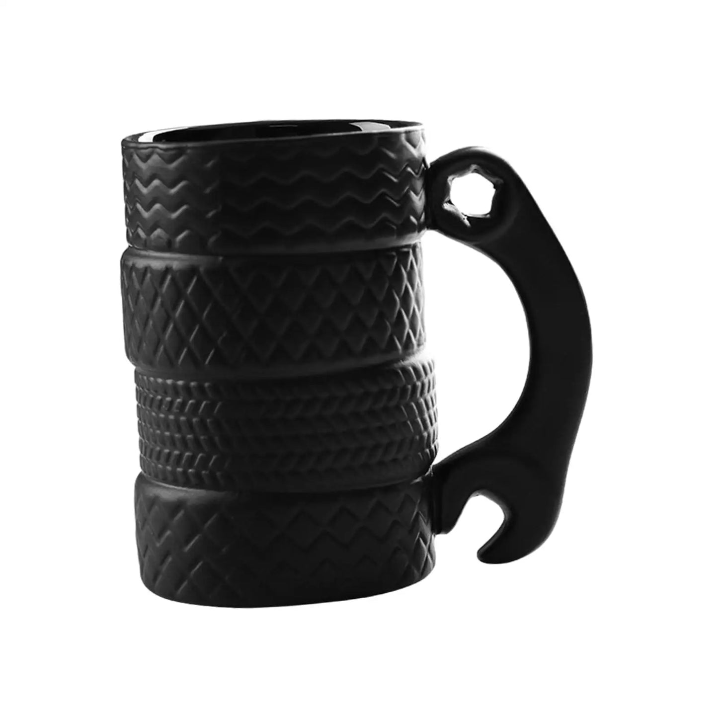 Wheel Tire Coffee Mug Drinkware Birthday Gift Unique with Handle Collections Breakfast Cup for Car Lovers Beverage Cup Creative