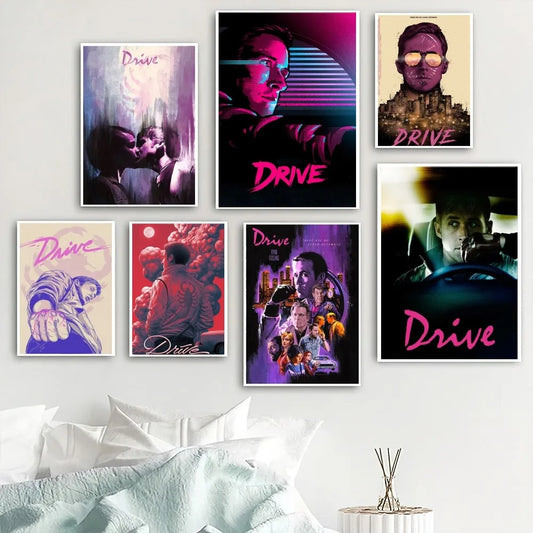 Drive Movie Poster Home Room Decor Livingroom Bedroom Aesthetic Art Wall Painting Stickers