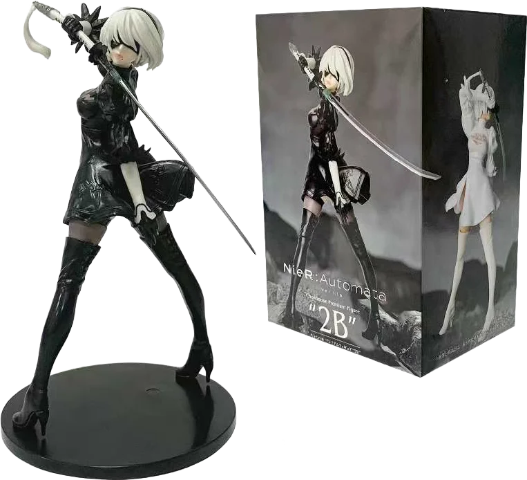 2025 new hot sale nier: automata yorha type a2 2b 9s pvc anime action figure model collection ornament anime model cartoon toy