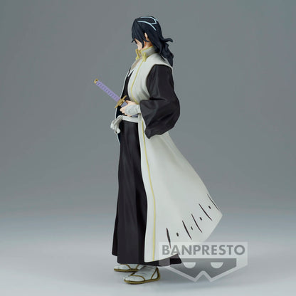 BANDAI Original Anime Bleach SOLID AND SOULS Kuchiki Byakuya Pvc Action Figures 160mm Figurine Toys