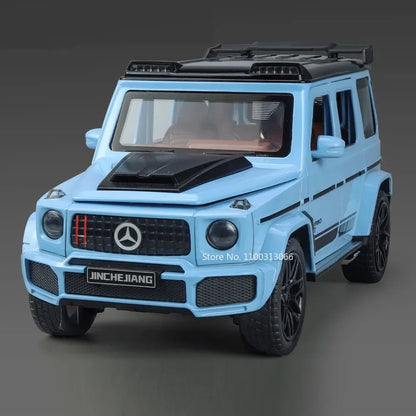 1:24 Metal G550 G800 Models Cars Toys Adventure Edition Light Sound Off-road Wheel Pull Back SUV Vehicle Children Birthday Gifts