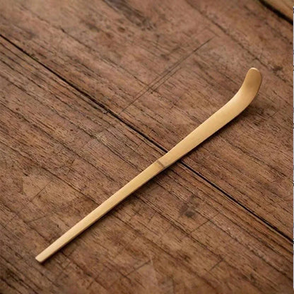 Handmade Golden Bamboo Matcha Whiskey, Traditional Japanese Matcha Blender - Tea Set Made from Durable and Sustainable Organic B