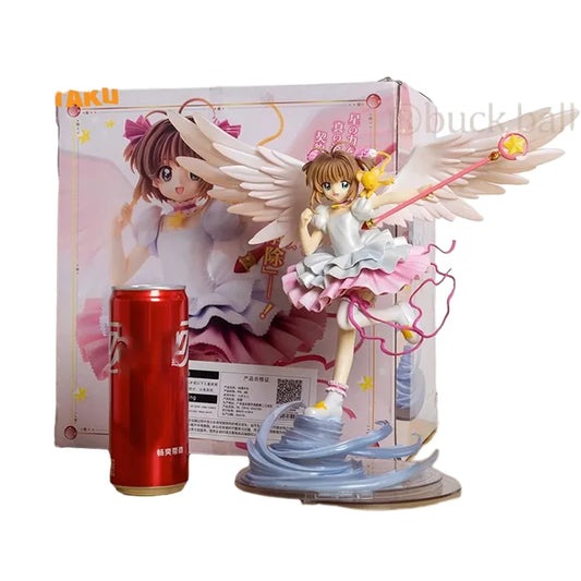 27cm Card Captor Sakura Figure Anime  Kinomoto Figure Pvc Action Figurines Lovely Girl Collectible Model Adult Kids Toys Gifts