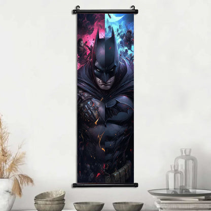 DC Batman Hanging Scroll Poster Movie Wallpaper Wall Artwork Canvas Painting Home Decoration Art Print Bedroom Decor Gift