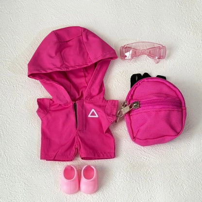 Clothes for Labubu Jackets 17cm Outfit Accessories for The Monster Korea Kpop Idol V1/V3 Commando Jacket Clothing Pendant Mp5