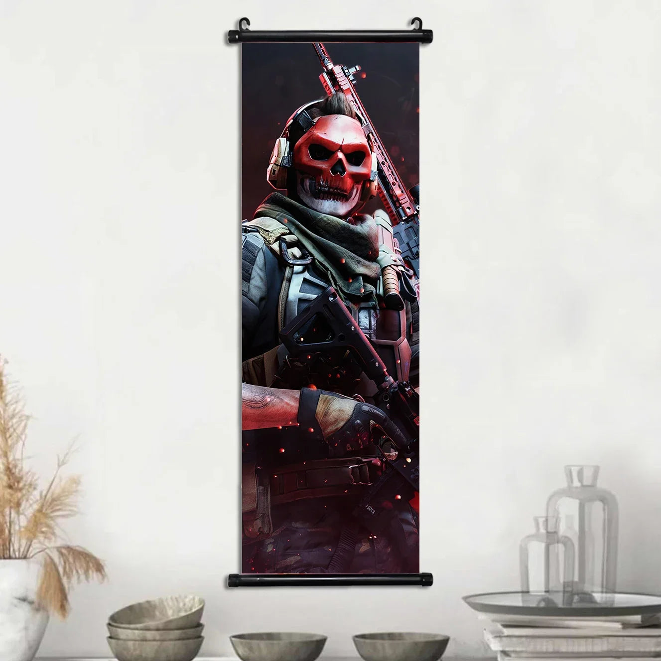 HD Hanging Scroll Call Of Duty Painting Modern Wall Artwork Simon Riley Picture Print Canvas Game Poster Home Decor Living Room