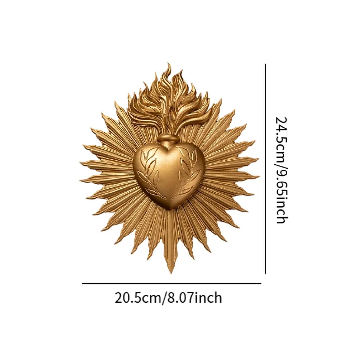 Gothic Heart Wall Decor Wall Plate for the Sacraments de cleanings lounge