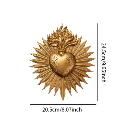 Gothic Heart Wall Decor Wall Plate for the Sacraments de cleanings lounge