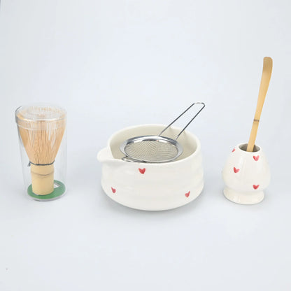 4pcs/5pcs/set Japanese Style Matcha Tea Set With Tool Rack, Including Bowl, Whisk, Spoon, Great Gift For Ceremony, Traditional J